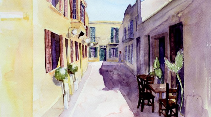 Walking in the shade